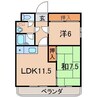 シュロス・キーファーベルク 2LDKの間取り
