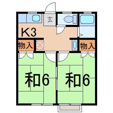 間取り図 セントラルコーポＫ