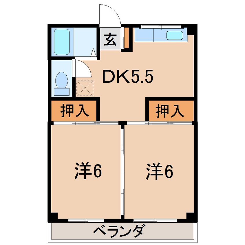 間取図 パールメゾン五番館