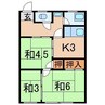 第二光栄荘 3Kの間取り