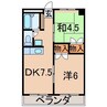 メゾン信夫ヶ丘 2DKの間取り