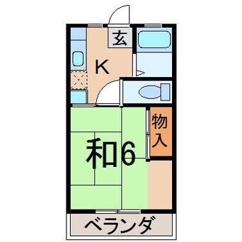 間取図 コーポつばきだて