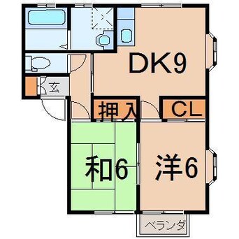 間取図 佐久間ハイムＡ