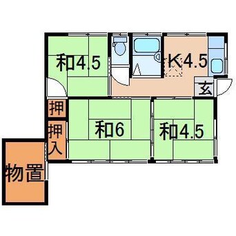 間取図 菱沼政博貸家