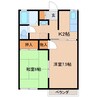 ネオハイツ本内 2Kの間取り