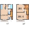 ガーデンハイツ 2LDKの間取り