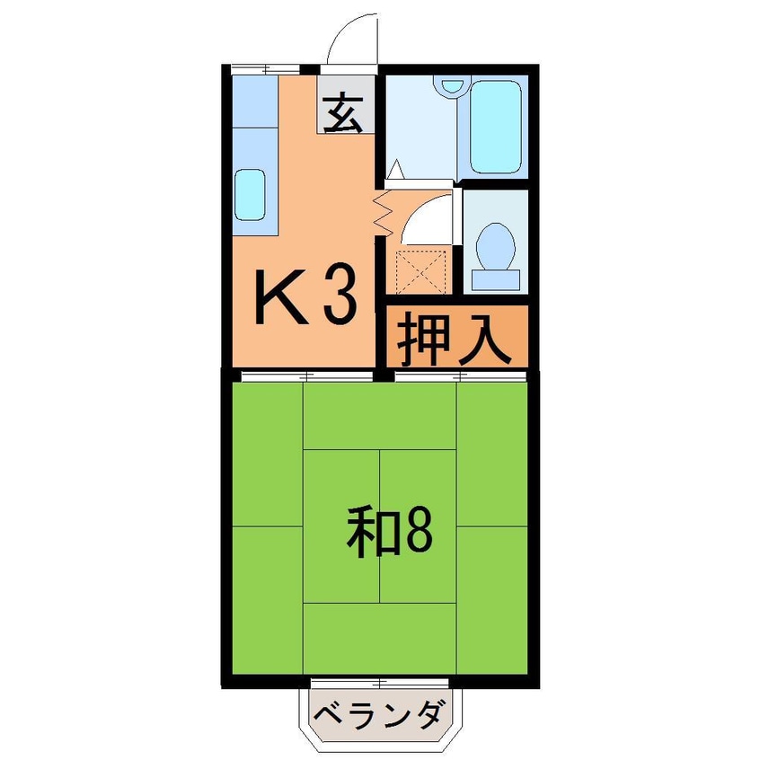 間取図 サクラハイツ（保原）