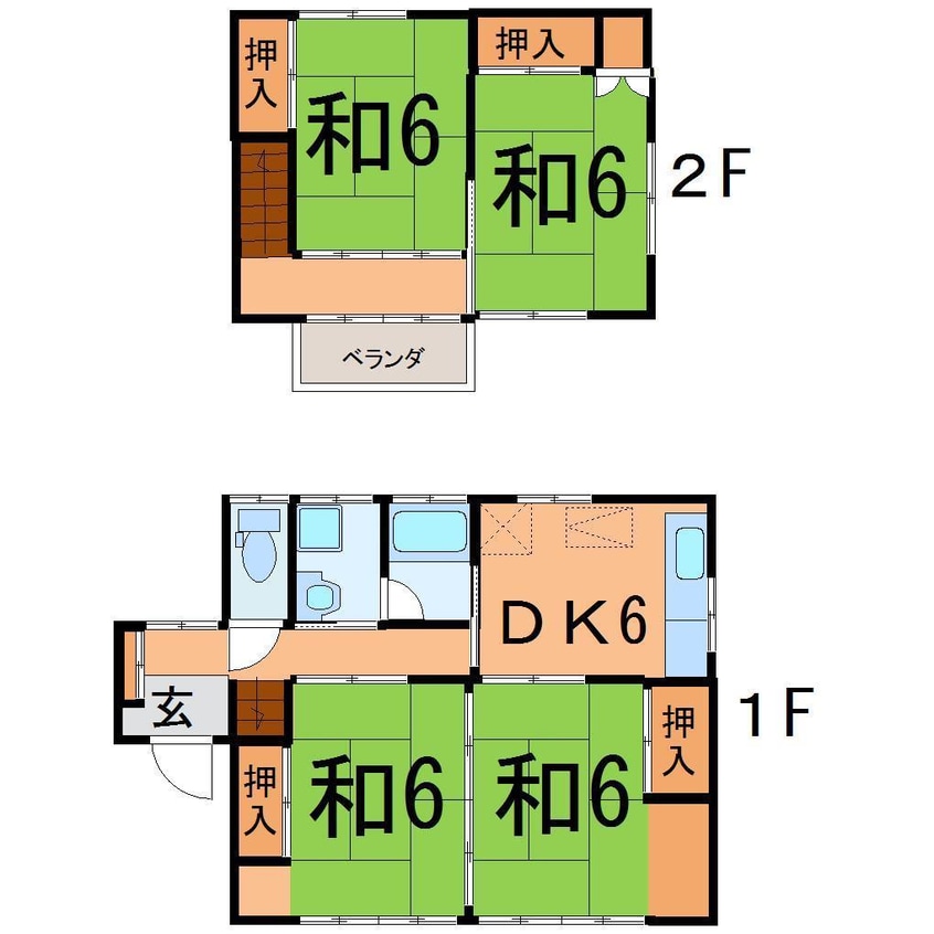 間取図 松下貸家