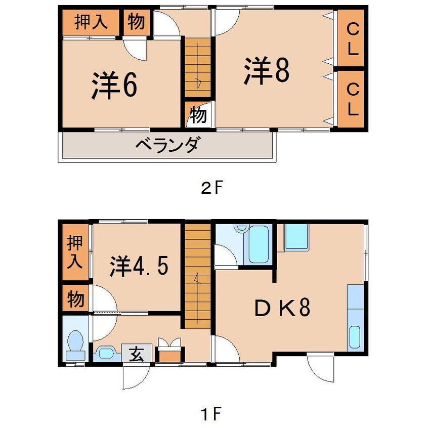 間取図 阿部貸家（本町）