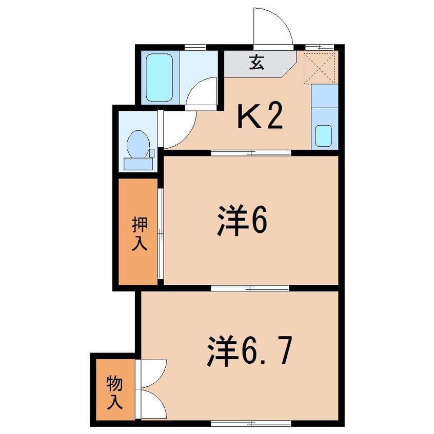 間取図 ドヌール上浜