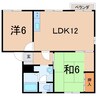 ファミュー 2LDKの間取り