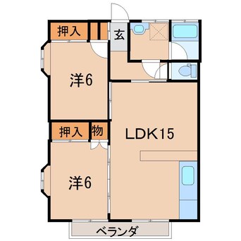 間取図 コーポＦＫ　C棟