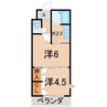 メゾンレジェンス 2Kの間取り