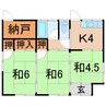 島貫貸家 3Kの間取り