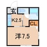 リーベンスハイムＥ棟 1Kの間取り