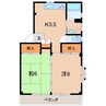 コーポ・エル 2Kの間取り