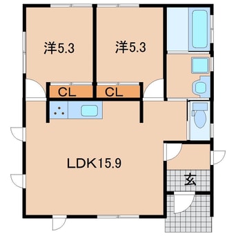 間取図 Ｋ－ヴィレッジ