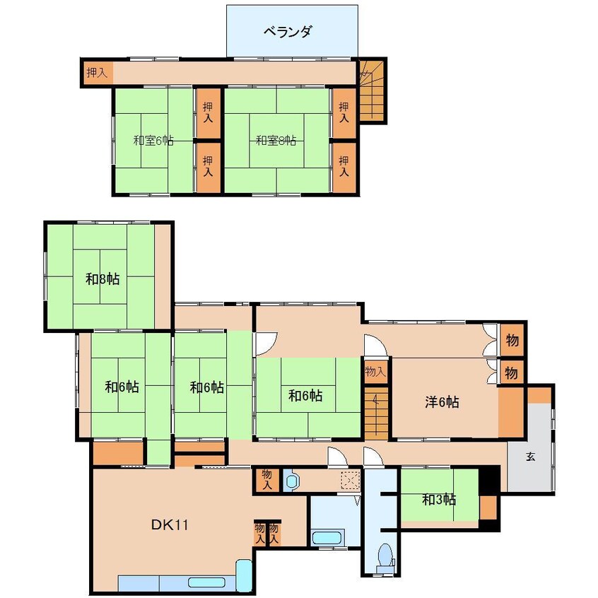 間取図 陣屋貸家