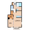 アクシィヴI 1LDKの間取り