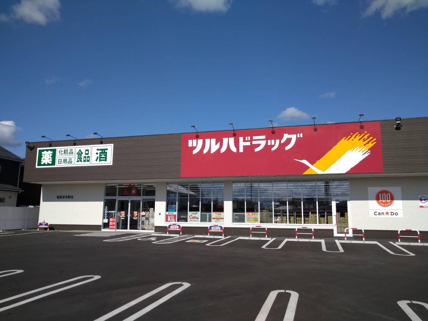 ツルハドラッグ福島笹木野店(ドラッグストア)まで705m アクシィヴI