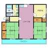 チェリオ若宮 3LDKの間取り