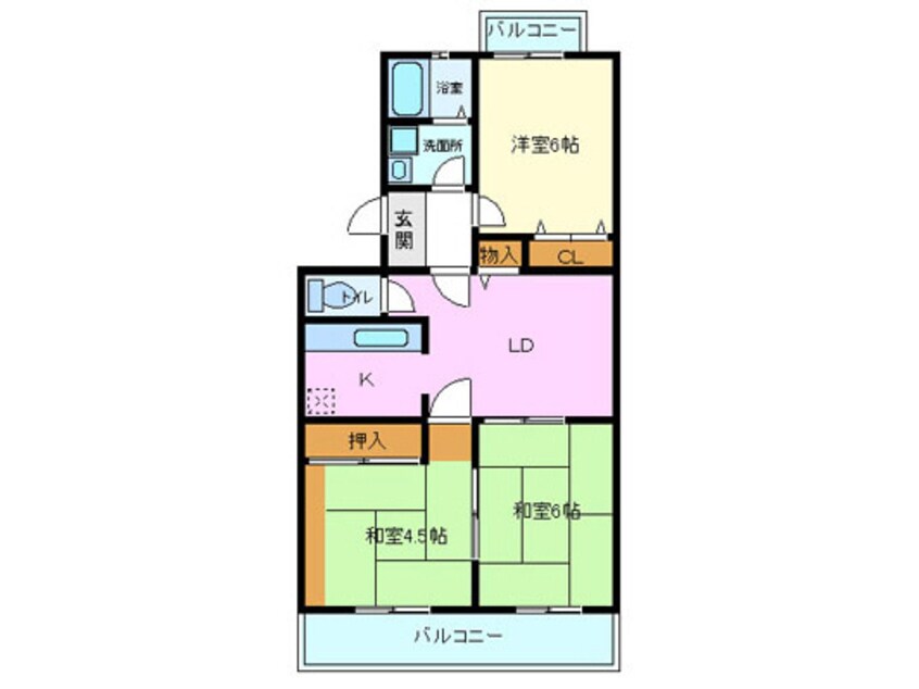 間取図 シャトー望月Ａ