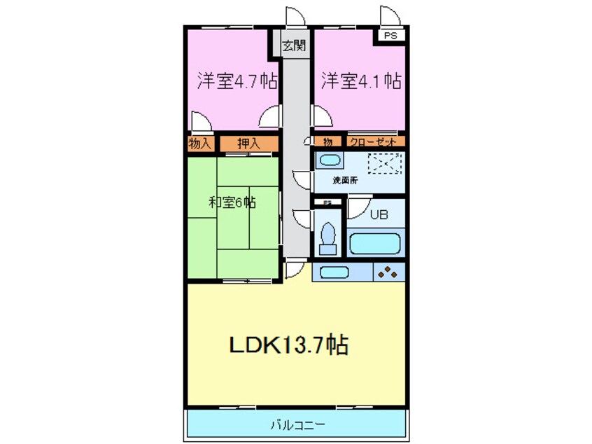 間取図 メゾンつつじヶ丘