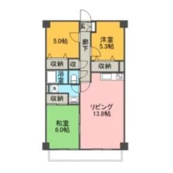 間取図 グレース伏見Ａ・Ｂ