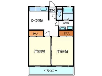 間取図 メゾン若松第一