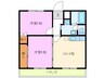 ルマンＳ 2DKの間取り