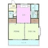 ツリーベル 2DKの間取り