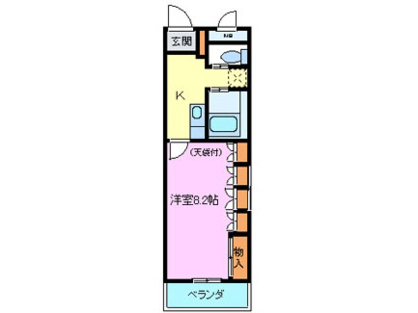 間取図 パークアベニュー竹原