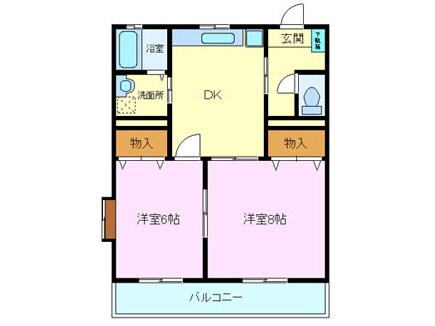 間取り図 ロイヤルプラザ南二日町ＡＢ棟