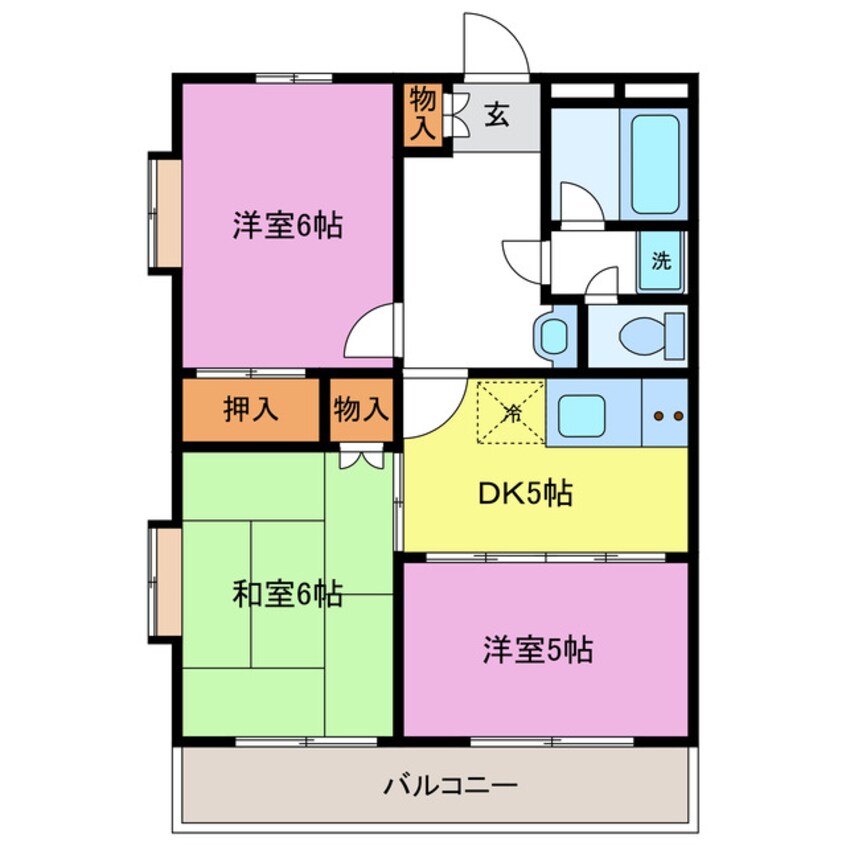 間取図 シャトー望月Ｃ棟