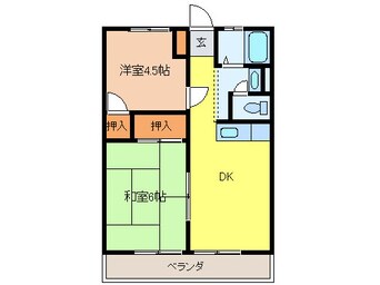 間取図 コーポ楠の木