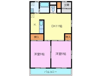 間取図 カメリアハイム