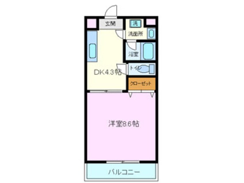 間取図 ジュネスⅡ