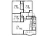 イーフラッツネオ 3LDKの間取り