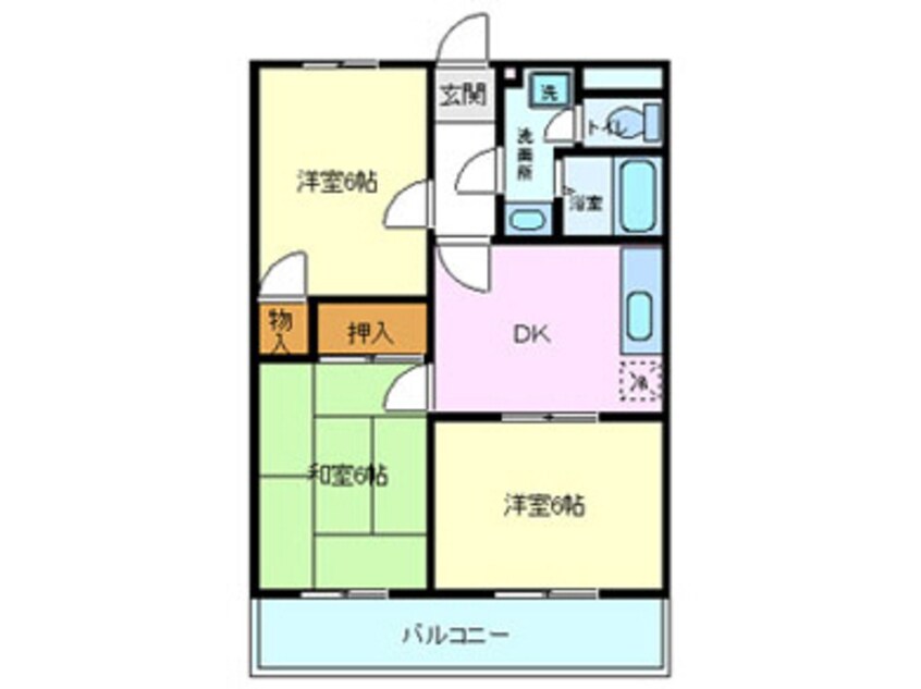 間取図 ぶるーめ室伏