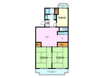 間取図 マンションイズミヤ588