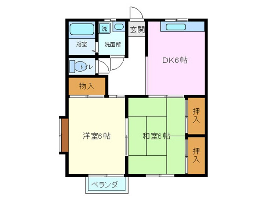 間取図 アンシャンテ大島