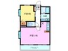 レアールパルA棟 1LDKの間取り