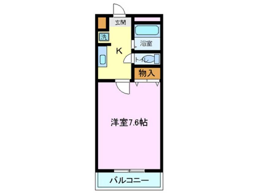 間取図 コーポラス２１(清水町)