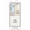 アン・ソレイエ 1DKの間取り