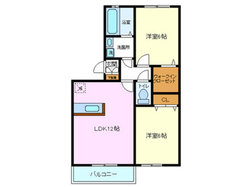 間取図 パストラルＫ－3