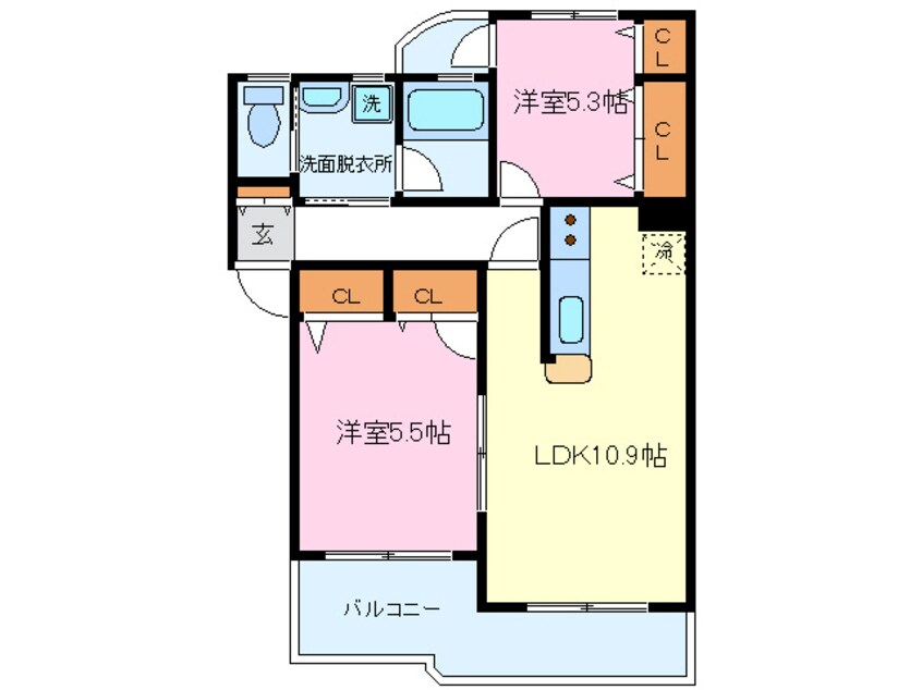 間取図 アクエリアスステージ