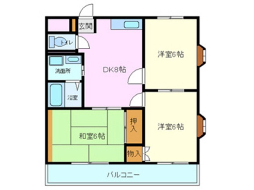 間取図 ハイツ御園川