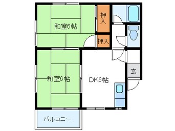 間取図 コーポ矢崎