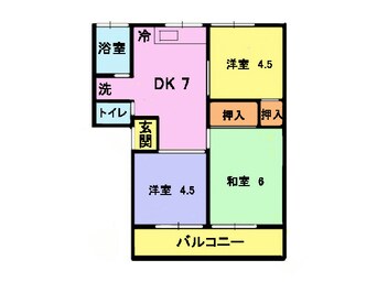 間取図 カーサ竹倉Ｂ