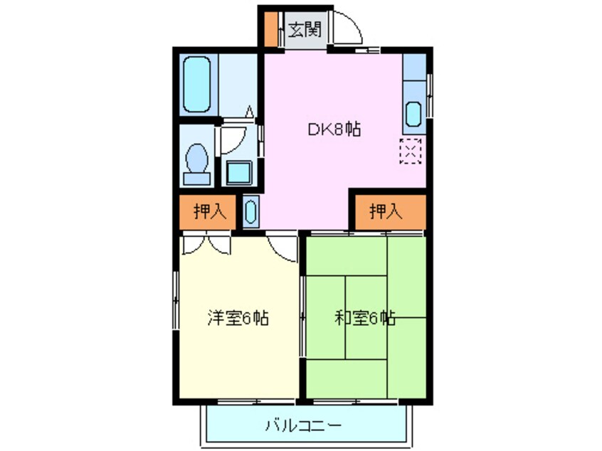 間取図 加藤ハイツ中